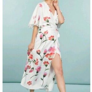 Willow and clay boho wrap dress